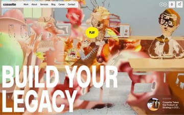 Cossette website preview