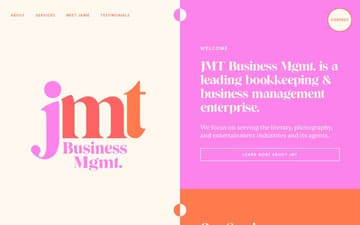 JMT business mgmt. website preview