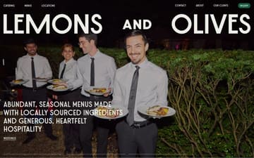 Lemons and Olives website preview