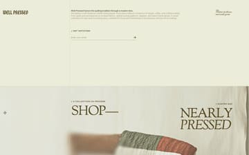 Well Pressed website preview