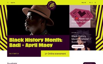 Ancienne Belgique website preview