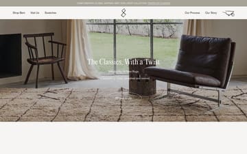 Beni Rugs website preview