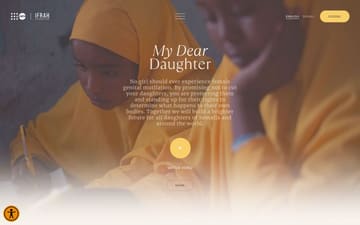 My Dear Daughter website preview