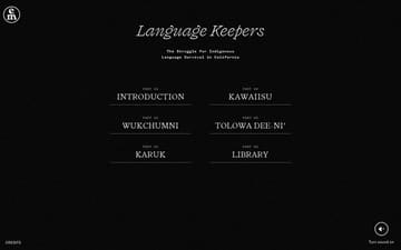 Language Keepers website preview