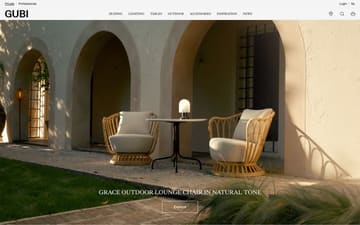 Gubi website preview