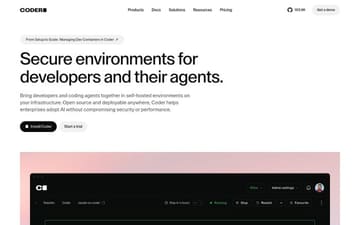 Coder website preview