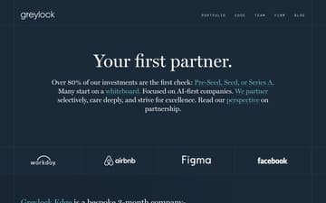 Greylock Partners website preview