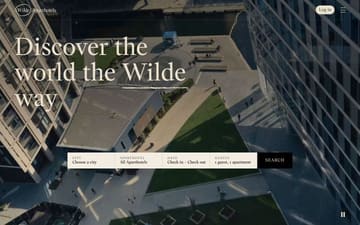 Wilde Aparthotels website preview