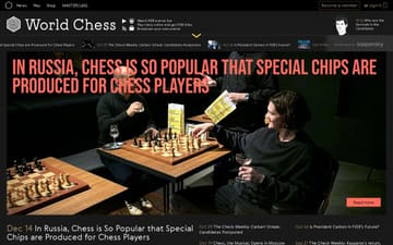 World Chess website preview