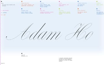 Adam Ho website preview