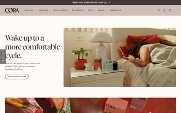 Cora website preview