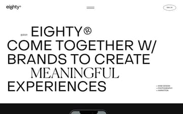 Eighty website preview