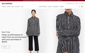 Marimekko website preview