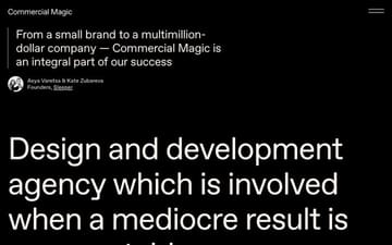 Commercial Magic website preview
