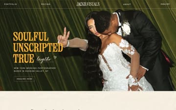 Jackie Visuals website preview