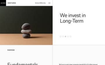 Altos Ventures website preview