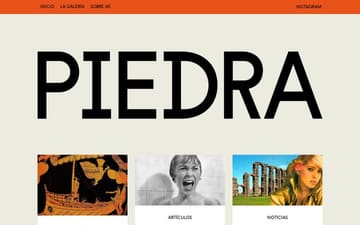 Piedra website preview