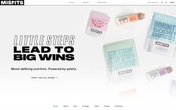 Misfits Health website preview