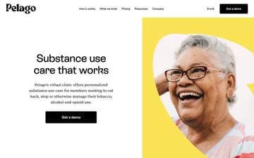 Pelago website preview