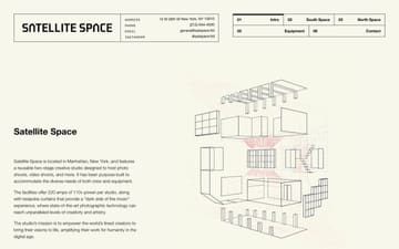 Satellite Space website preview