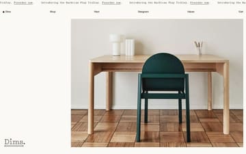 Dims. website preview