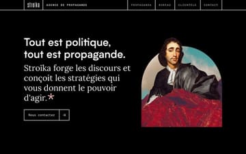 Stroika — Agence de Propagande website preview