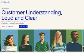 Listen Labs website preview