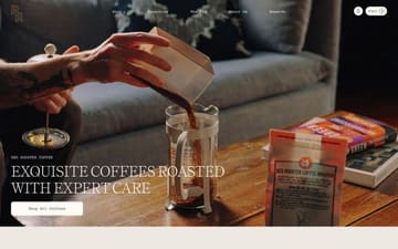 Red Rooster Coffee website preview