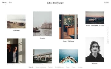 Julius Hirtzberger website preview