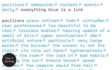 the wrong biennale website preview
