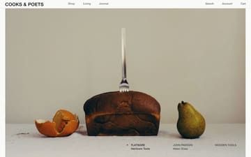 Cooks & Poets website preview