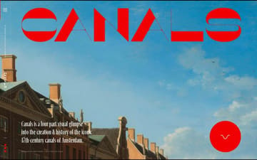 Canals Amsterdam website preview