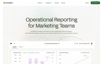 Clarisights website preview