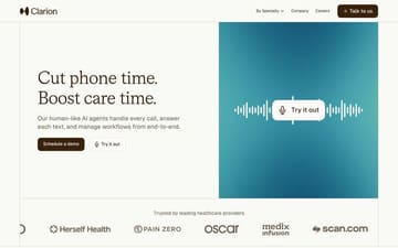 Clarion website preview
