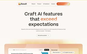 Basalt website preview