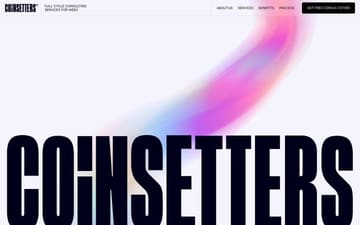 Coinsetters website preview