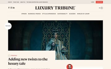 Luxury Tribune website preview