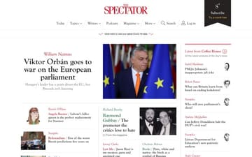 The Spectator website preview