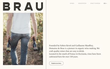 Domaine de Brau website preview