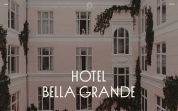 Hotel Bella grande website preview