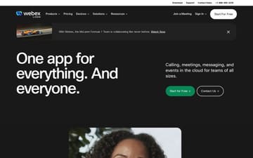 Webex website preview