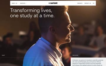 Seriant website preview