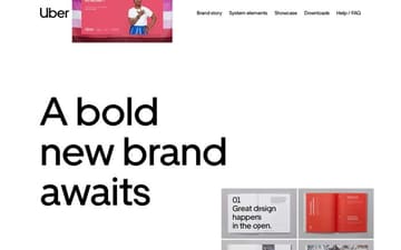 Uber Brand website preview