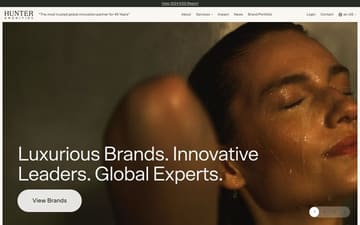 Hunter Amenities website preview