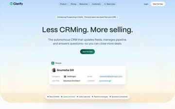 Clarify website preview