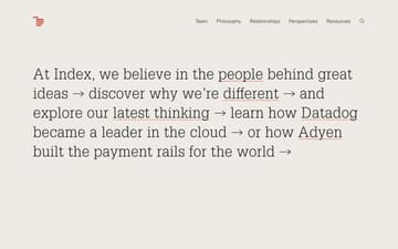 Index Ventures website preview