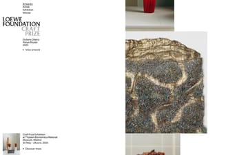 Loewe Foundation Craft Prize website preview
