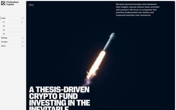 Frictionless Capital website preview
