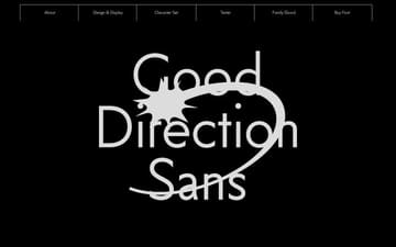 Good Direction Sans website preview