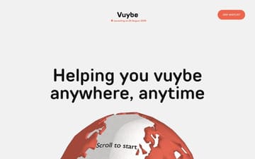Vuybe website preview